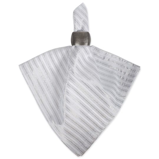 DII® Silver Stripe Napkins, 6ct.